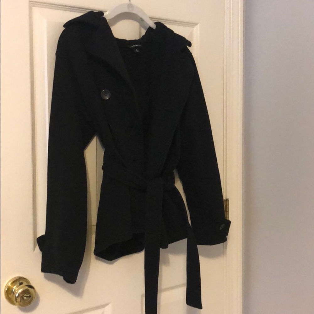 Lee Double Breasted sweatshirt peacoat hoodie EUC - Picture 2 of 7